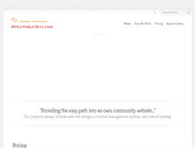 Tablet Screenshot of mycatholicsite.com